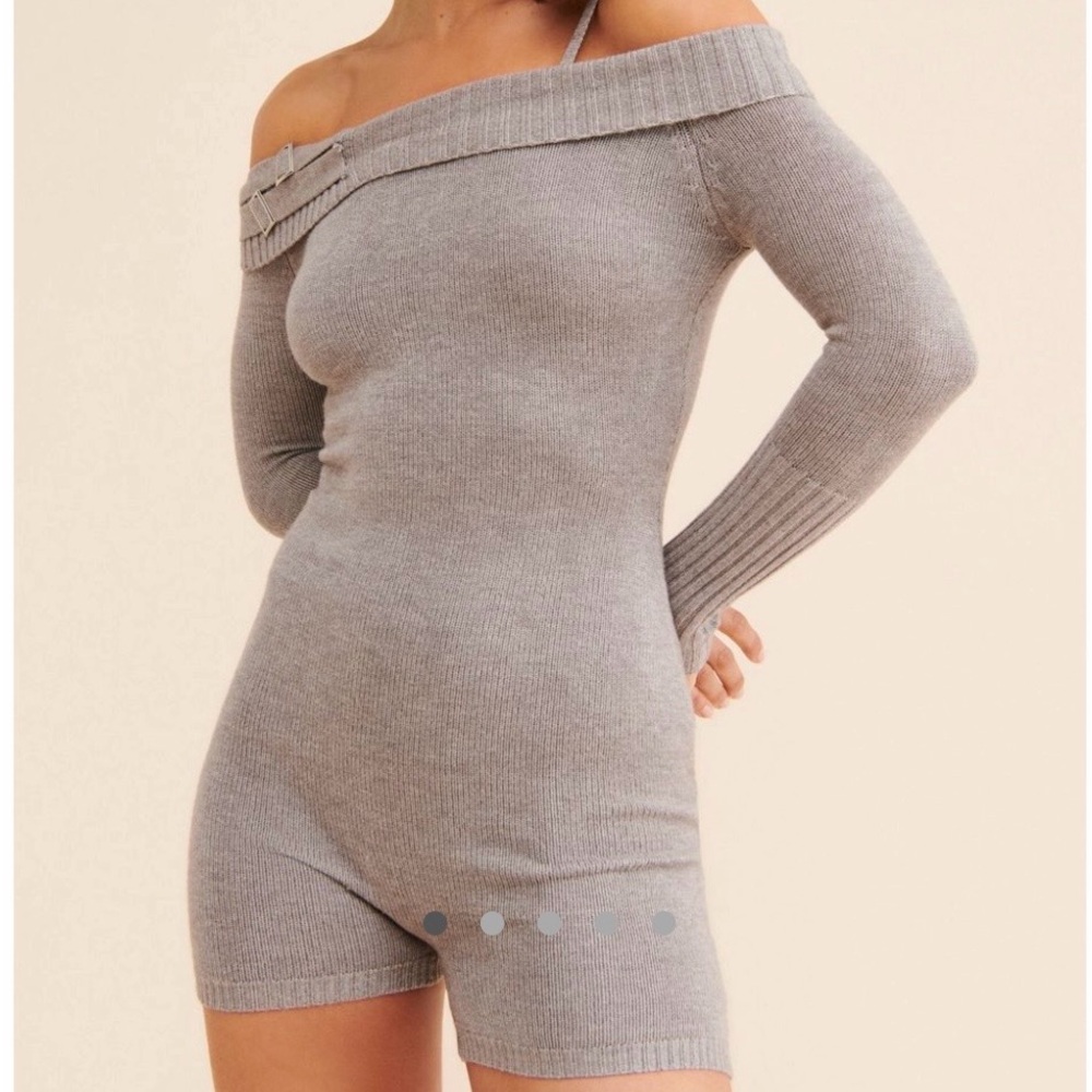 Frankie Bikinis off the shoulder knit Romper